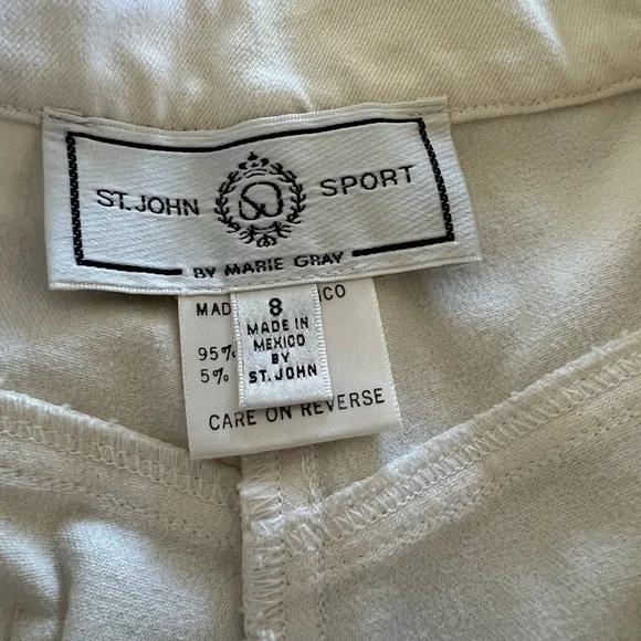 St. John Sport by Marie Gray Five Pocket Casual Straight Leg with Stretch / 8